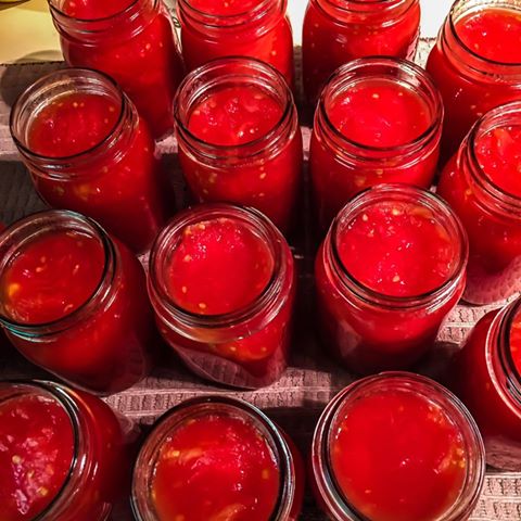 Crushed tomatoes – without liquid!