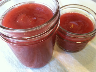 Rhubarb Ginger Jam and Rhubarb Cherry Vanilla Jam