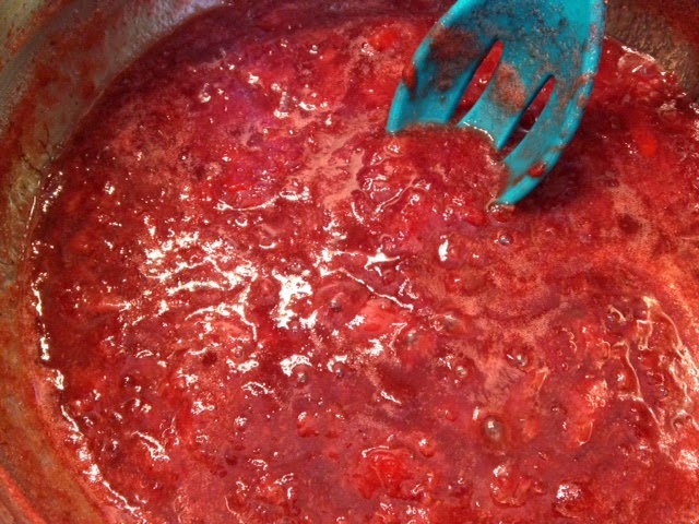 Honey can be sweet in making Strawberry Jam!