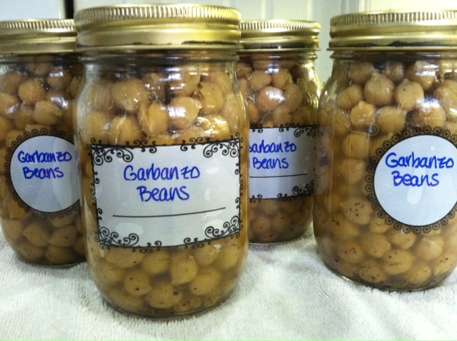 Canning Garbanzo Beans for Hummus