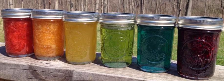 A rainbow of recipes for Jams and Jellies!