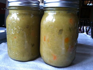 Canning Soup – Split Pea with ham!