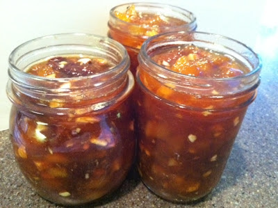 Peach Conserve with Almonds