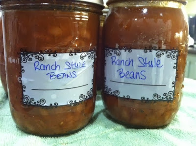 Canning Ranch Style Beans