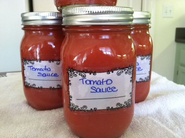 Canning Standard Tomato Sauce