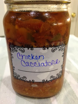 Canning Chicken Cacciatore