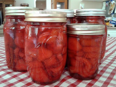 Paula’s Red Hot Cinnamon Cucumber Pickles