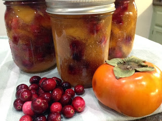 Persimmon & Cranberry Pie Filling