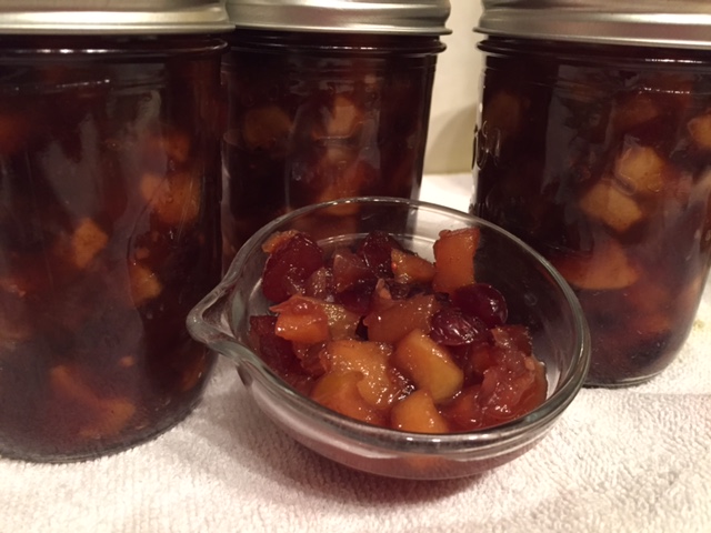 Spiced Apple Cranberry Chutney