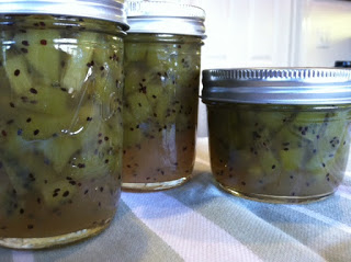 Canning Kiwi Spiced Tea Jam