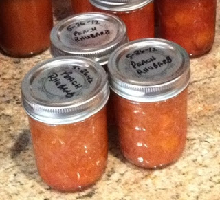 Peach Rhubarb Jam – Yum!