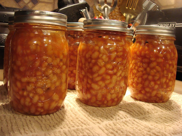 Canning homemade Pork and Beans