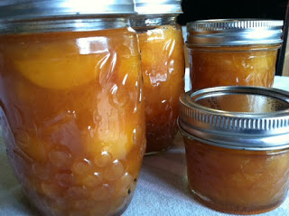 Peach Preserves with a sweet dessert wine – So good!