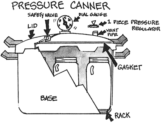 Home Pressure Canning Foods: Easy, Step by Step, Illustrated Instructions  for Using Pressure Canners