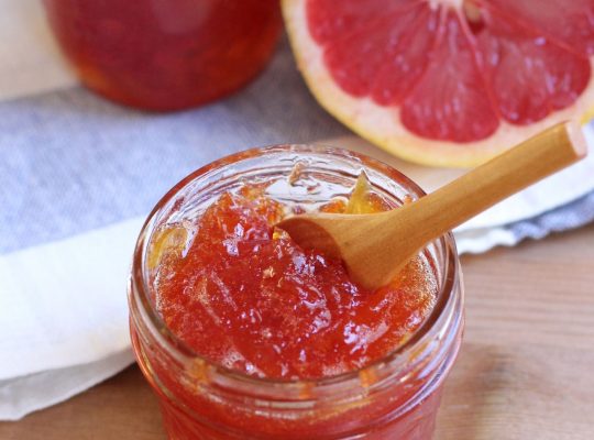 Fig Grapefruit Jam with Cowboy Candy Syrup