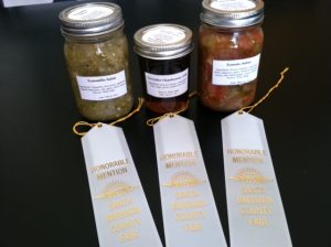 Tomatillo Salsa, Lavender Chardonnay Jelly, Tomato Salsa