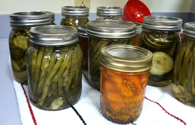 Dilly Beans, Pickled Carrots