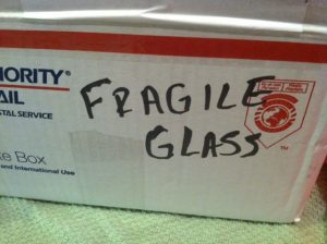 Mark “Fragile” on box