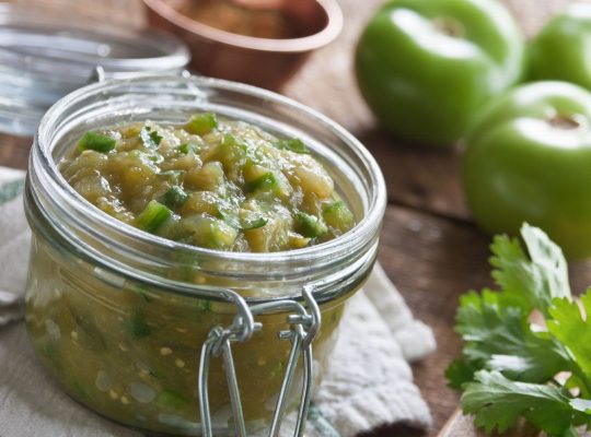 Angela’s Green Tomato and Jalapeno Relish