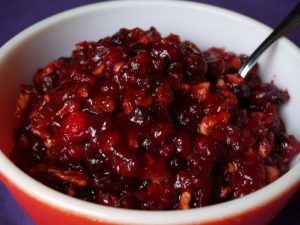 Persimmon Cranberry Sauce