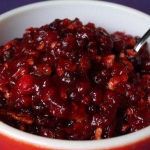 Persimmon Cranberry Sauce