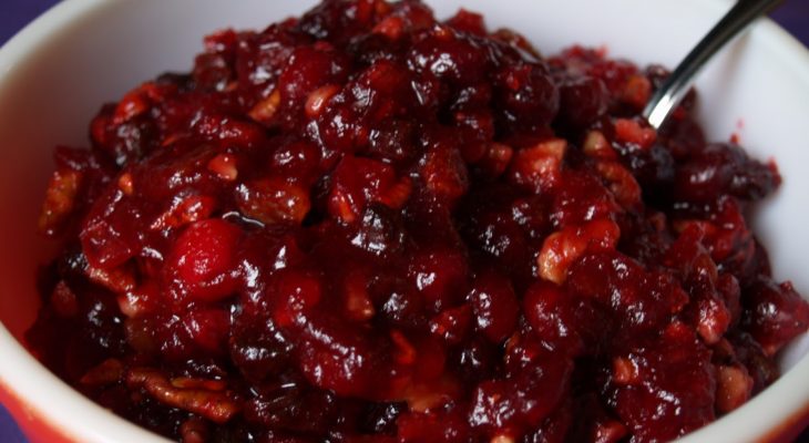 Persimmon Cranberry Sauce