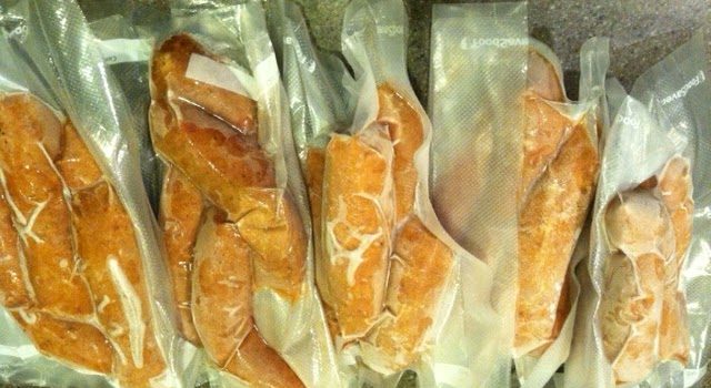 20 Sausage in Food Saver bags (4 per bag) in the freezer