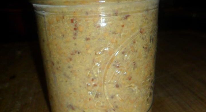 Angela's Hubby's Homemade Homebrew Mustard