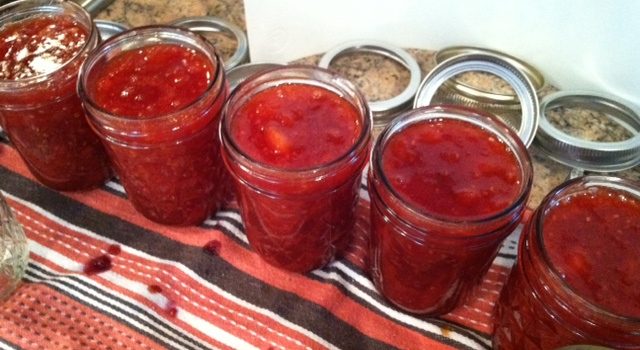 Apricot Ginger Raspberry Jam