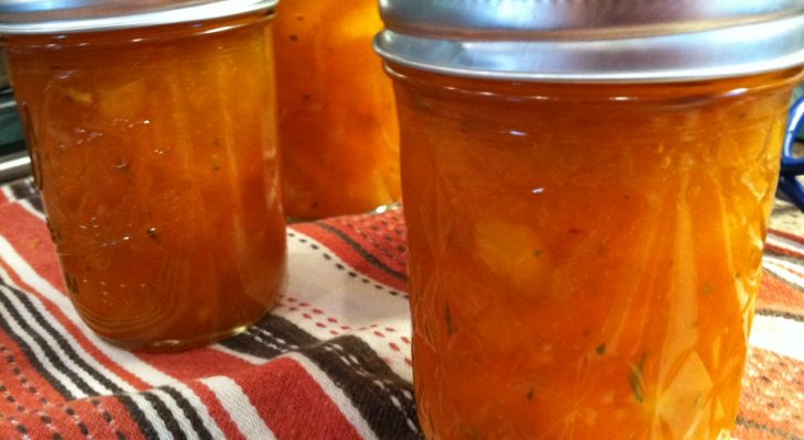 Apricot Ginger Rosemary Jam