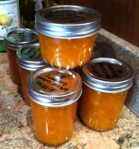 Apricot Ginger Rosemary Jam