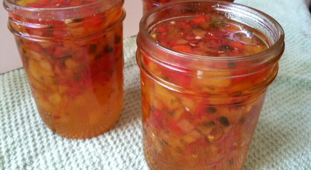 Apricot Red Pepper Relish