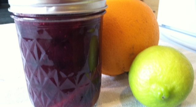 Blueberry Ginger Orange Lime Marmalade