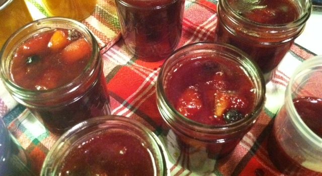 Blueberry Peach Preserve