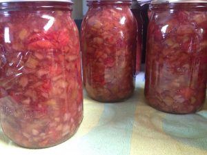 Cherry Rhubarb PieFilling