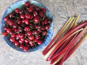 Cherry Rhubarb PieFilling