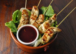 Chicken Satay with Cranberry dip