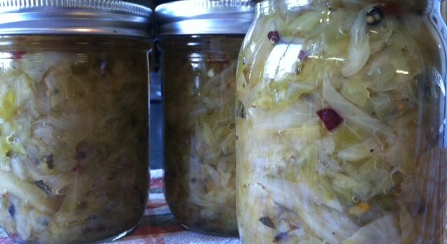 Chow Down Pickled Cabbage