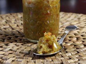 Green Tomato and Jalapeno Relish