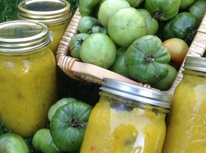 Green Tomatoes with Ginger and Vanilla