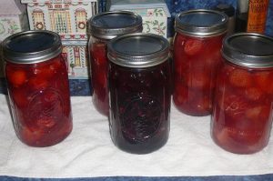 Kelly’s Strawberry Pie Filling and One quart of Blueberry Pie filling
