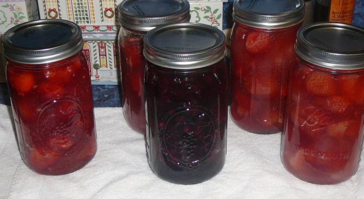 Kelly’s Strawberry Pie Filling and One quart of Blueberry Pie filling