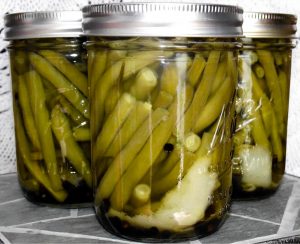 Lemon-and-Bay Leaf Bean Pickles