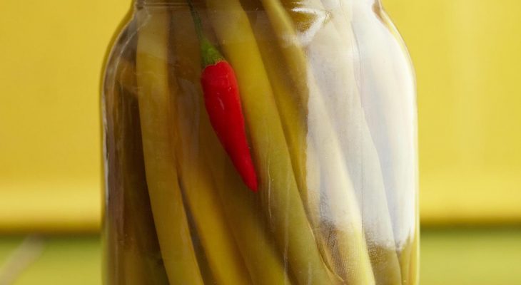 Lemon-and-Bay Leaf Bean Pickles