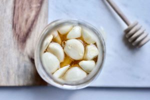 Minced or Sliced Marinated Garlic