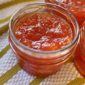 Nectarine Upside Down Cake Conserve