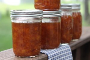 Peach Conserve with Almonds