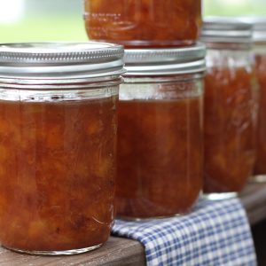 Peach Conserve with Almonds