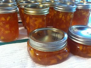 Peach Conserve with Almonds