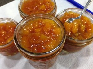 Peach Jam made with Clear Jel